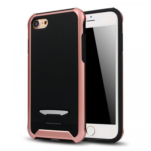 Wholesale iPhone 8 Plus / 7 Plus Super Hornet Shield Bumper Hybrid Case (Rose Gold)